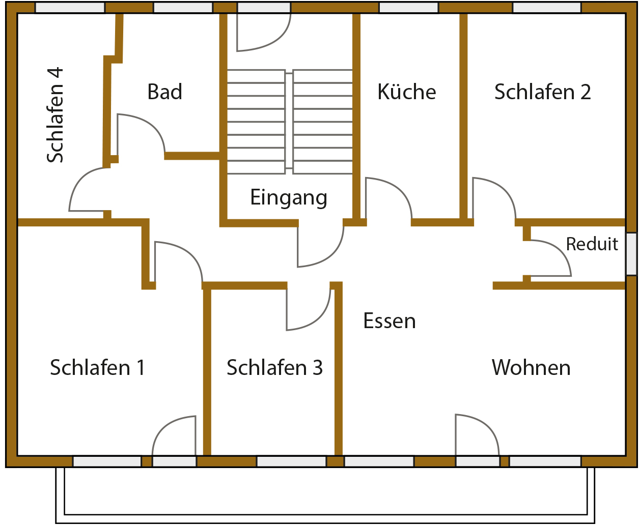 Grundriss der Ferienwohnung